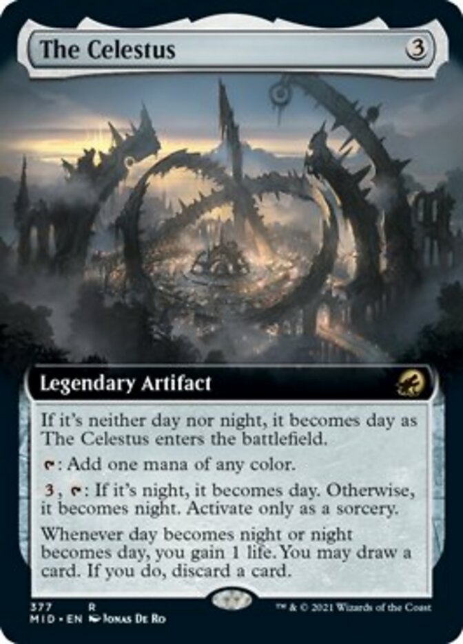 The Celestus (Extended Art) [Innistrad: Midnight Hunt] | Cards and Coasters CA