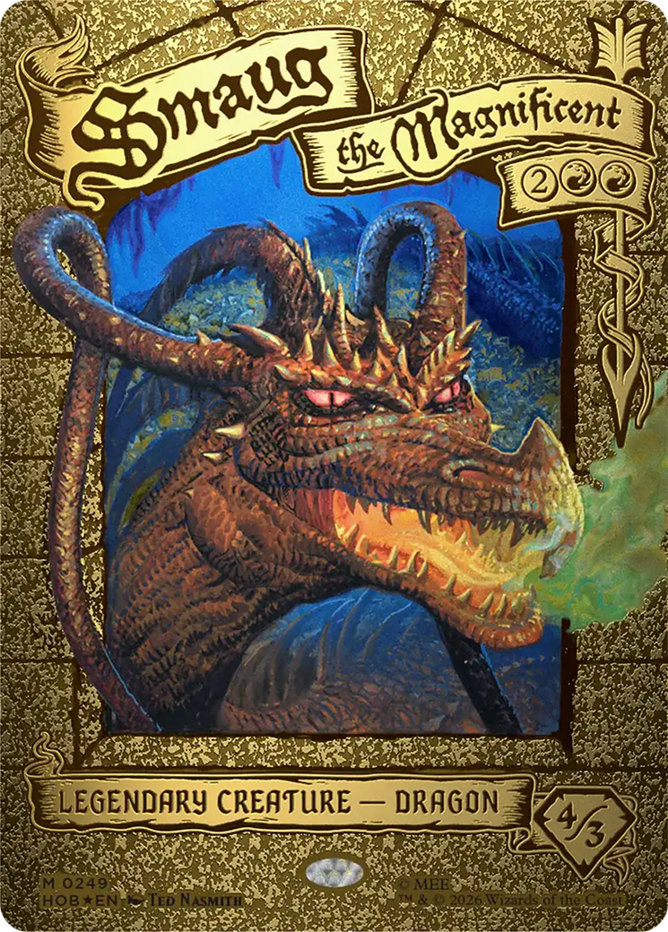 Smaug the Magnificent (Borderless) [The Hobbit] | Cards and Coasters CA