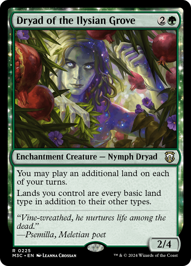 Dryad of the Ilysian Grove (Ripple Foil) [Modern Horizons 3 Commander] | Cards and Coasters CA