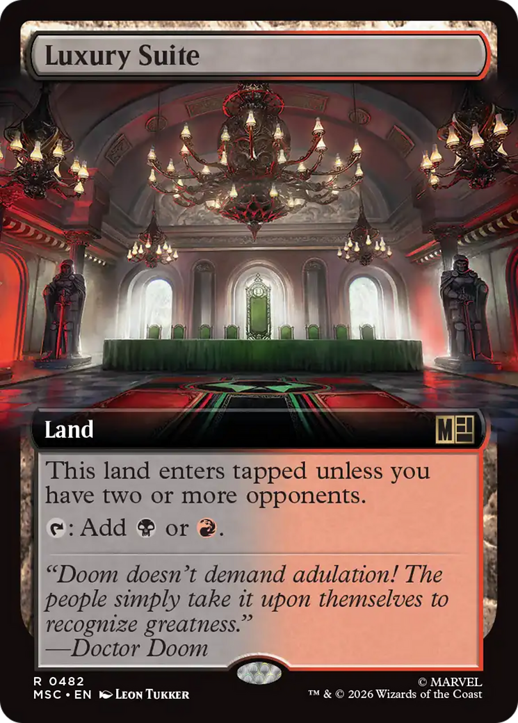 Luxury Suite (Extended Art) [Marvel Super Heroes Commander] | Cards and Coasters CA