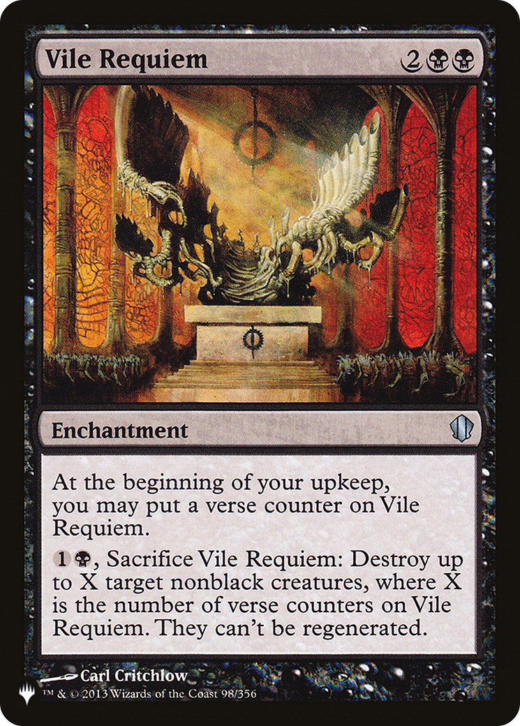 Vile Requiem [The List] | Cards and Coasters CA