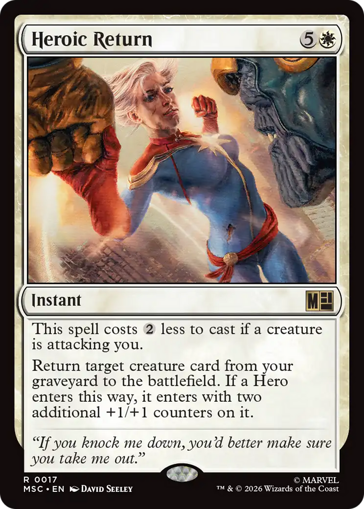 Heroic Return [Marvel Super Heroes Commander] | Cards and Coasters CA