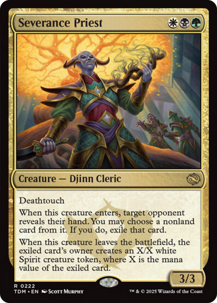 Severance Priest [Tarkir: Dragonstorm] | Cards and Coasters CA