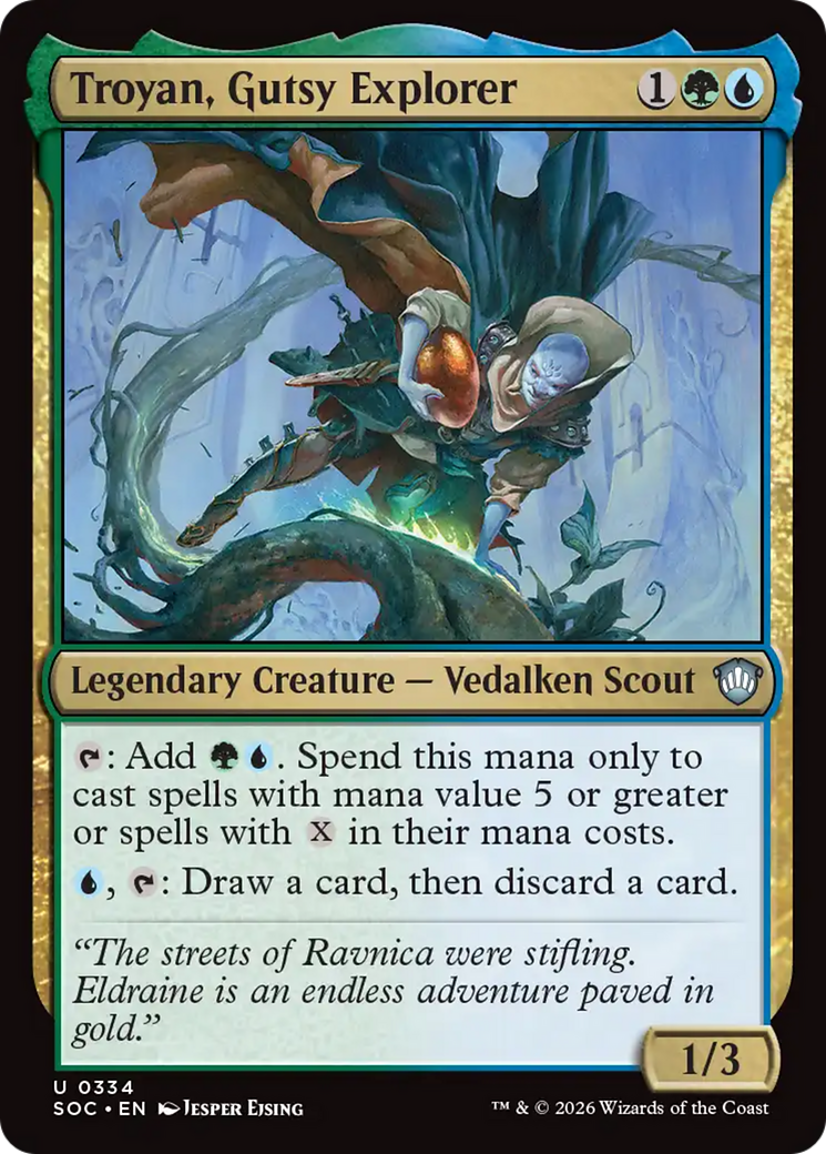 Troyan, Gutsy Explorer [Secrets of Strixhaven Commander] | Cards and Coasters CA