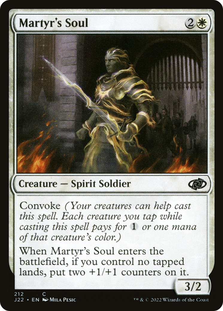 Martyr's Soul [Jumpstart 2022] | Cards and Coasters CA