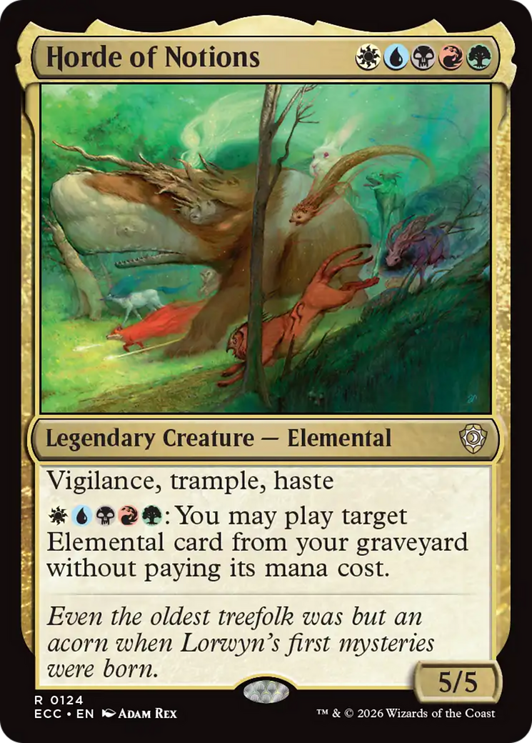 Horde of Notions [Lorwyn Eclipsed Commander] | Cards and Coasters CA