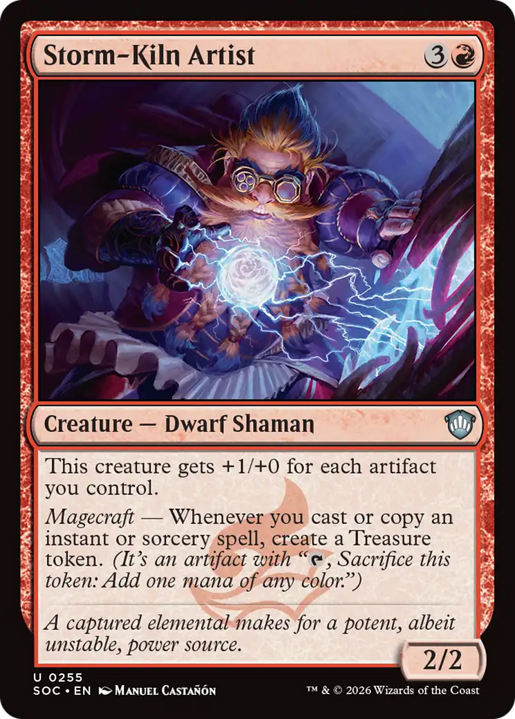 Storm-Kiln Artist [Secrets of Strixhaven Commander] | Cards and Coasters CA