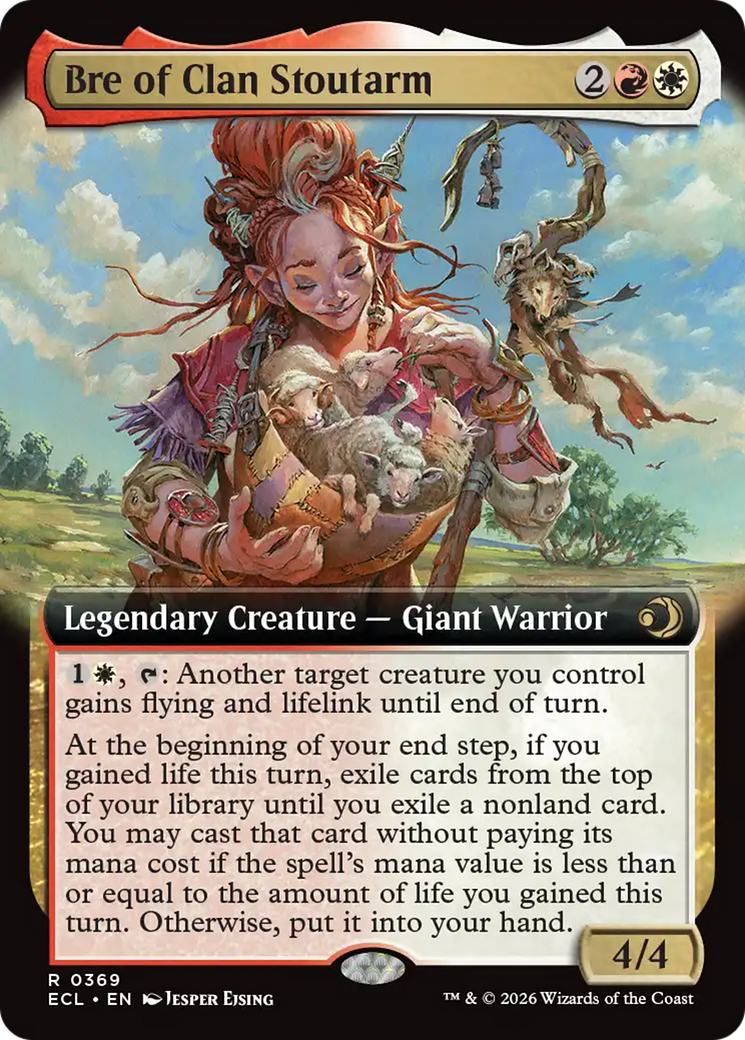 Bre of Clan Stoutarm (Extended Art) [Lorwyn Eclipsed] | Cards and Coasters CA