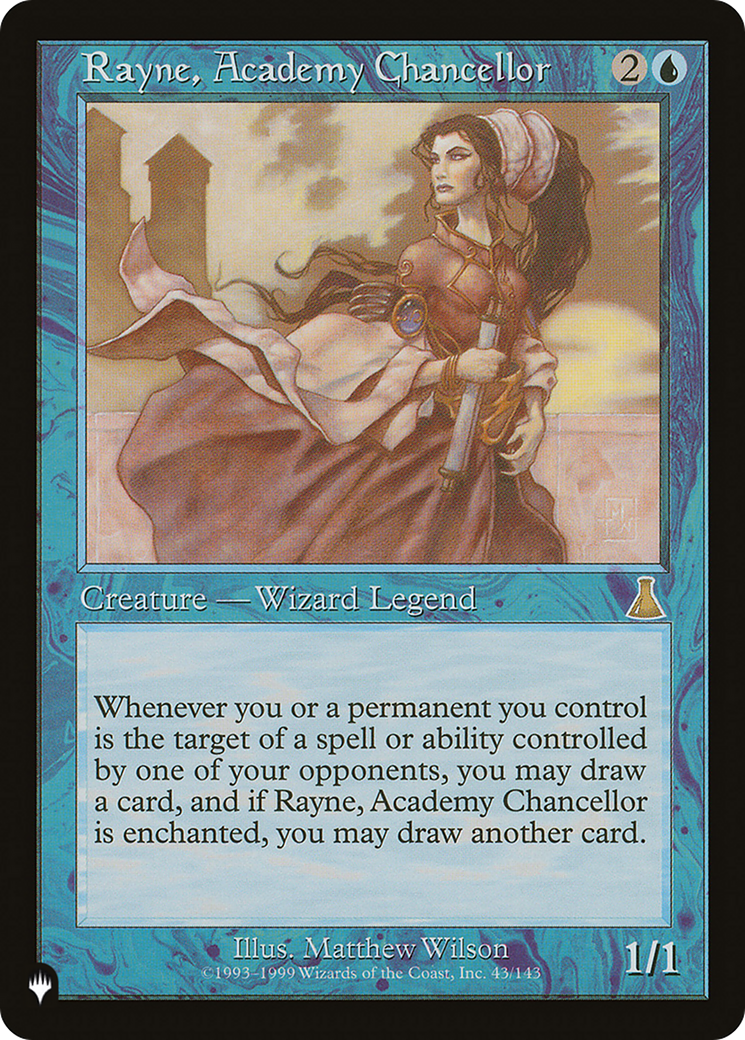 Rayne, Academy Chancellor [The List] | Cards and Coasters CA