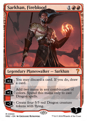 Sarkhan, Fireblood (White Border) [Mystery Booster 2] | Cards and Coasters CA