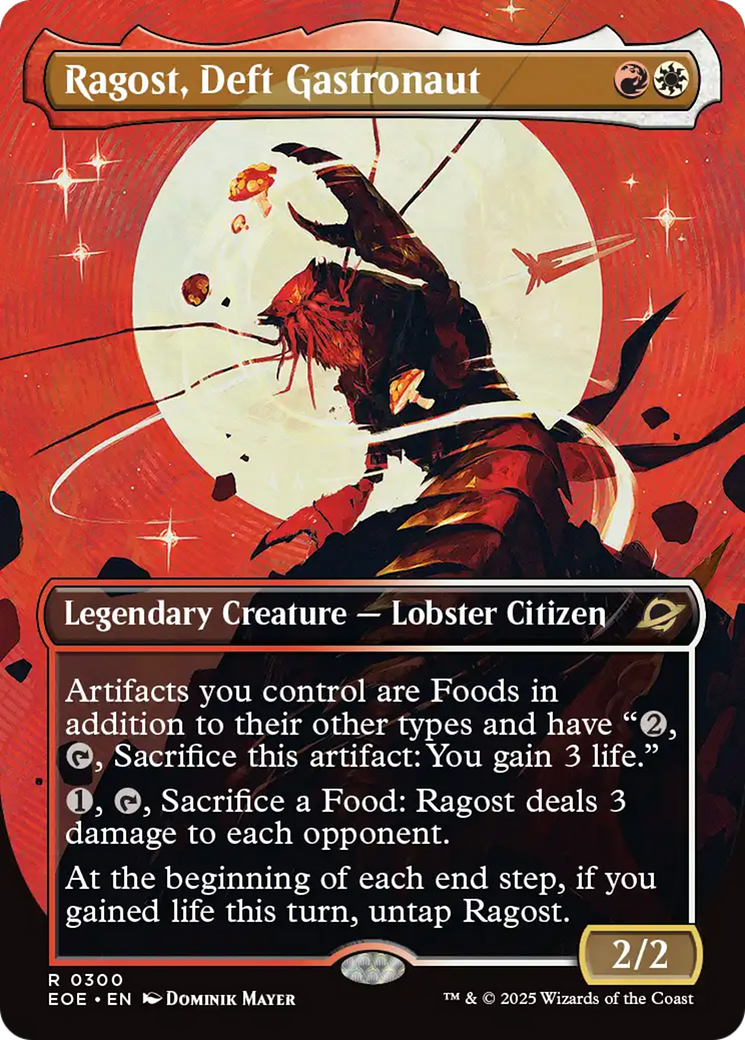 Ragost, Deft Gastronaut (Borderless) [Edge of Eternities] | Cards and Coasters CA