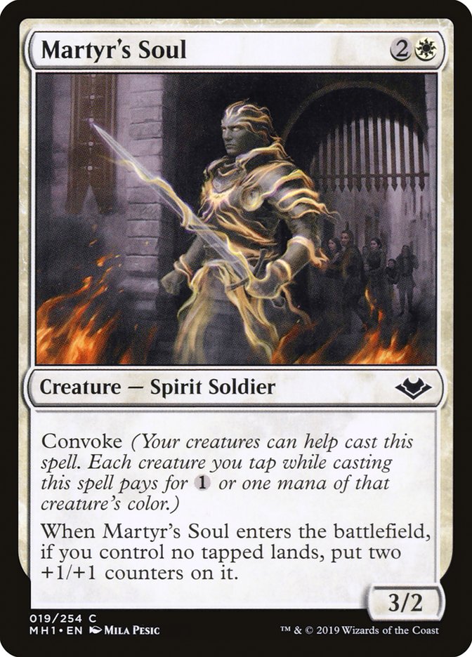 Martyr's Soul [Modern Horizons] | Cards and Coasters CA