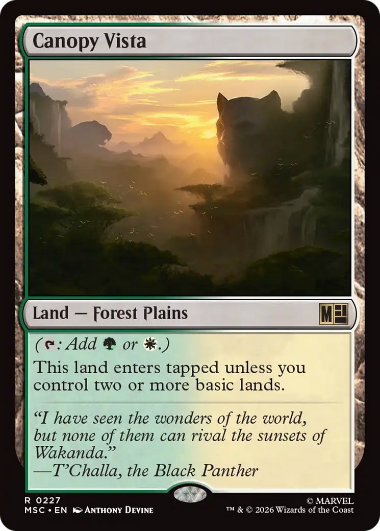 Canopy Vista [Marvel Super Heroes Commander] | Cards and Coasters CA