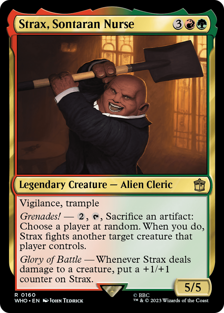 Strax, Sontaran Nurse [Doctor Who] | Cards and Coasters CA