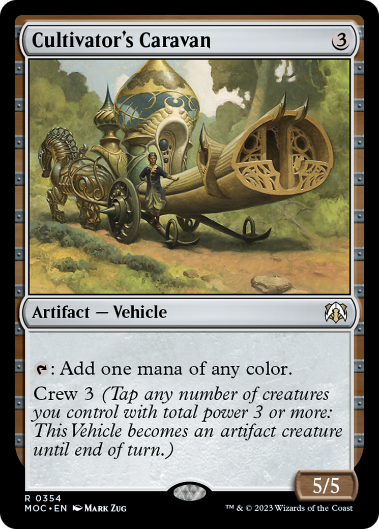 Cultivator's Caravan [March of the Machine Commander] | Cards and Coasters CA