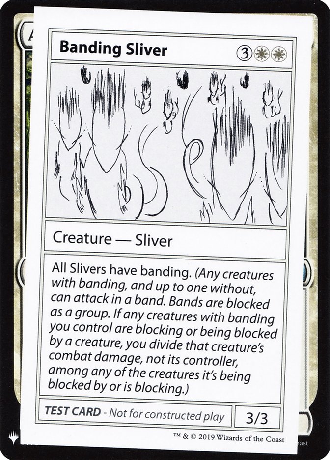 Banding Sliver [Mystery Booster Playtest Cards] | Cards and Coasters CA