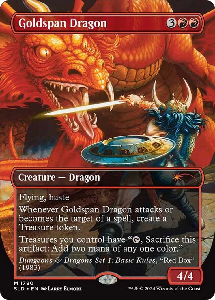 Goldspan Dragon (Rainbow Foil) [Secret Lair Drop Series] | Cards and Coasters CA