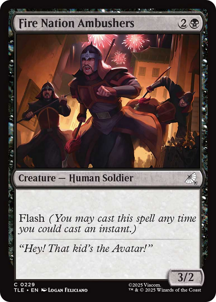 Fire Nation Ambushers [Avatar: The Last Airbender: Eternal-Legal] | Cards and Coasters CA