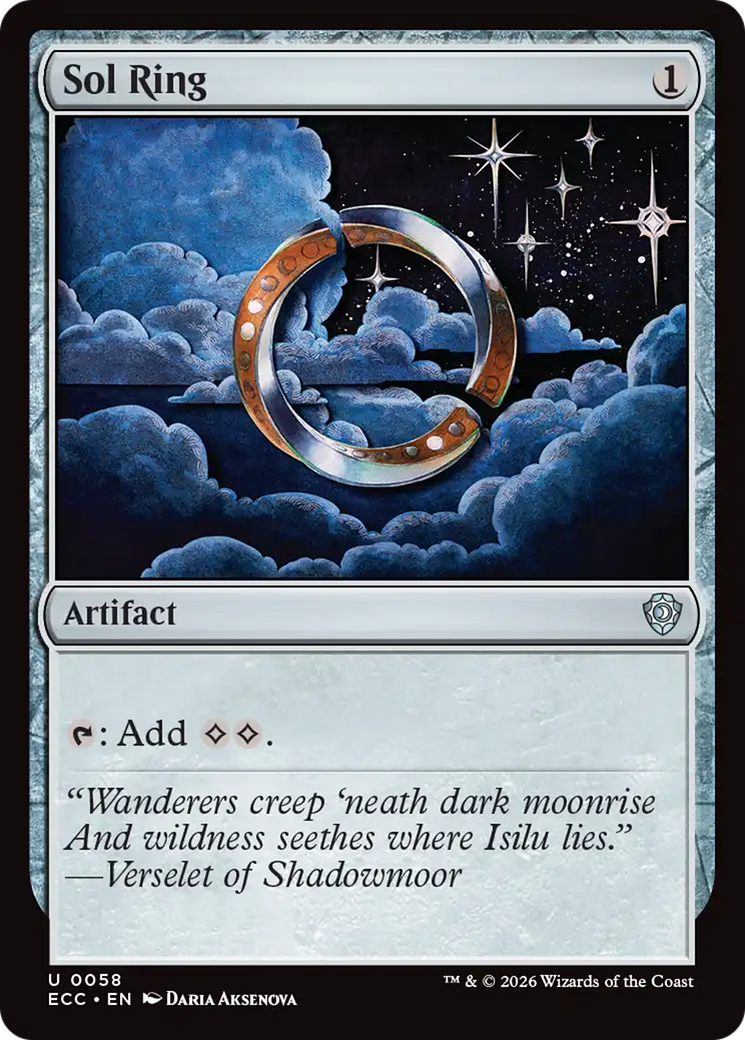 Sol Ring (0058) [Lorwyn Eclipsed Commander] | Cards and Coasters CA