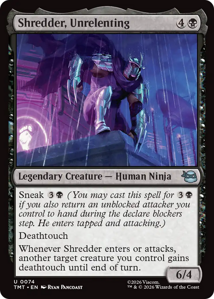 Shredder, Unrelenting [Teenage Mutant Ninja Turtles] | Cards and Coasters CA