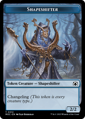 Blood // Shapeshifter Double-Sided Token [March of the Machine Commander Tokens] | Cards and Coasters CA