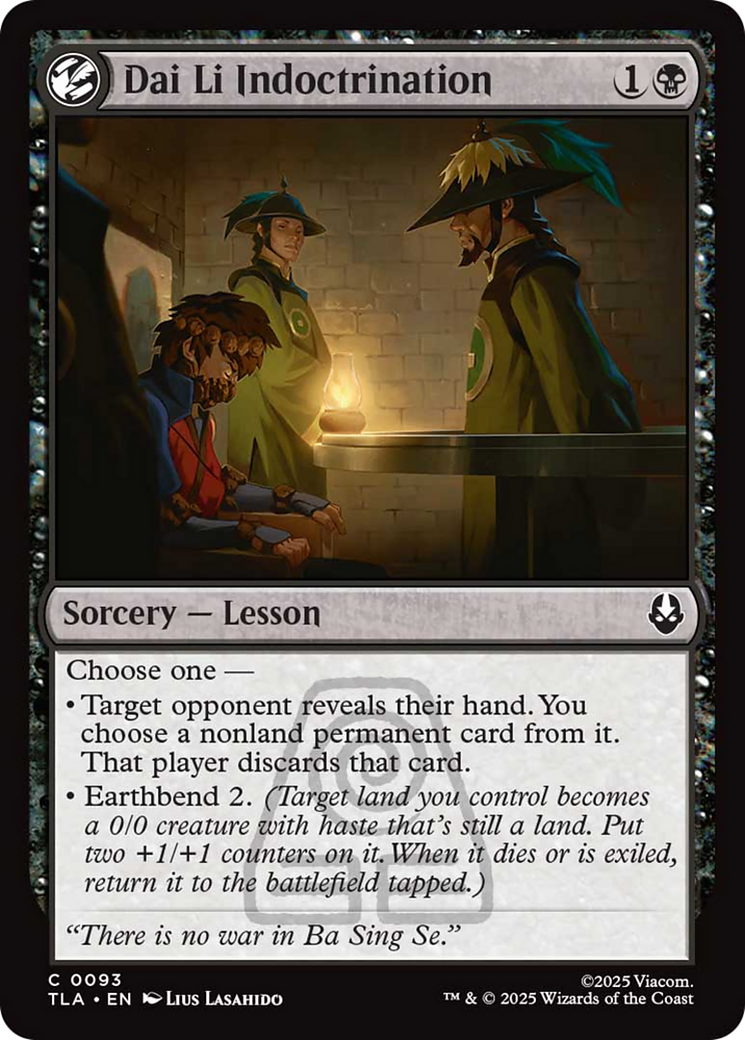 Dai Li Indoctrination [Avatar: The Last Airbender] | Cards and Coasters CA