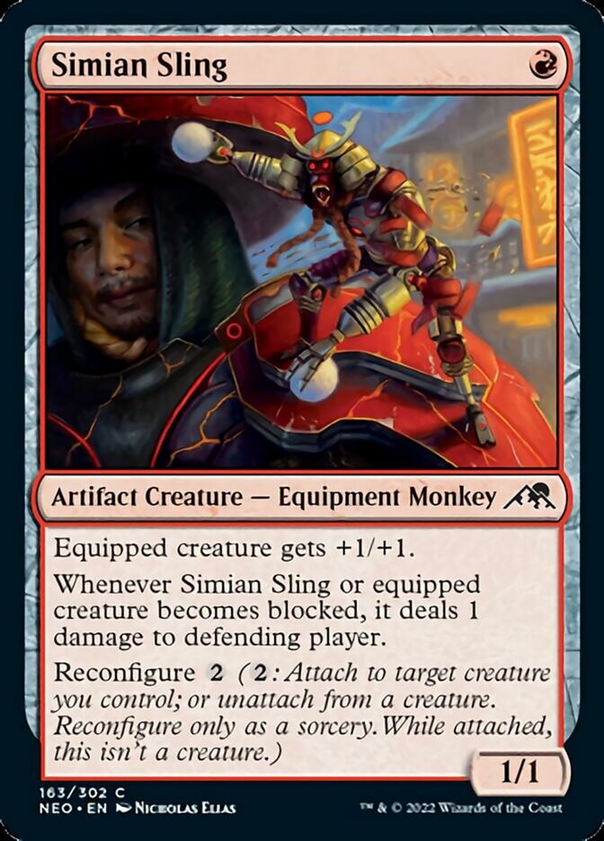 Simian Sling [Kamigawa: Neon Dynasty] | Cards and Coasters CA