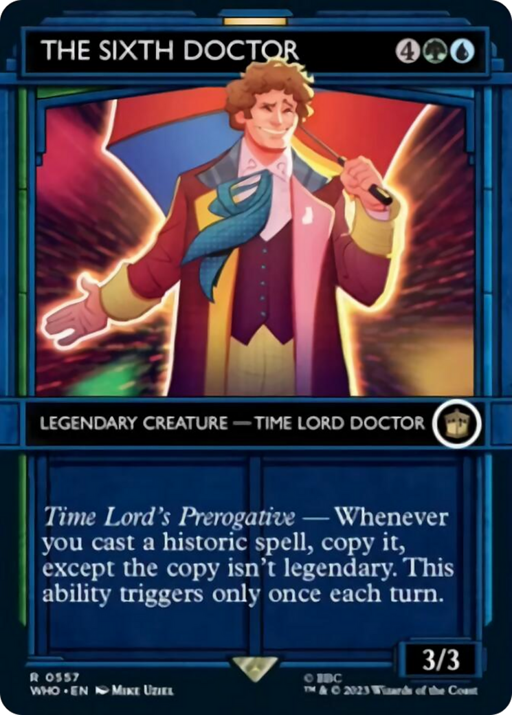 The Sixth Doctor (Showcase) [Doctor Who] | Cards and Coasters CA