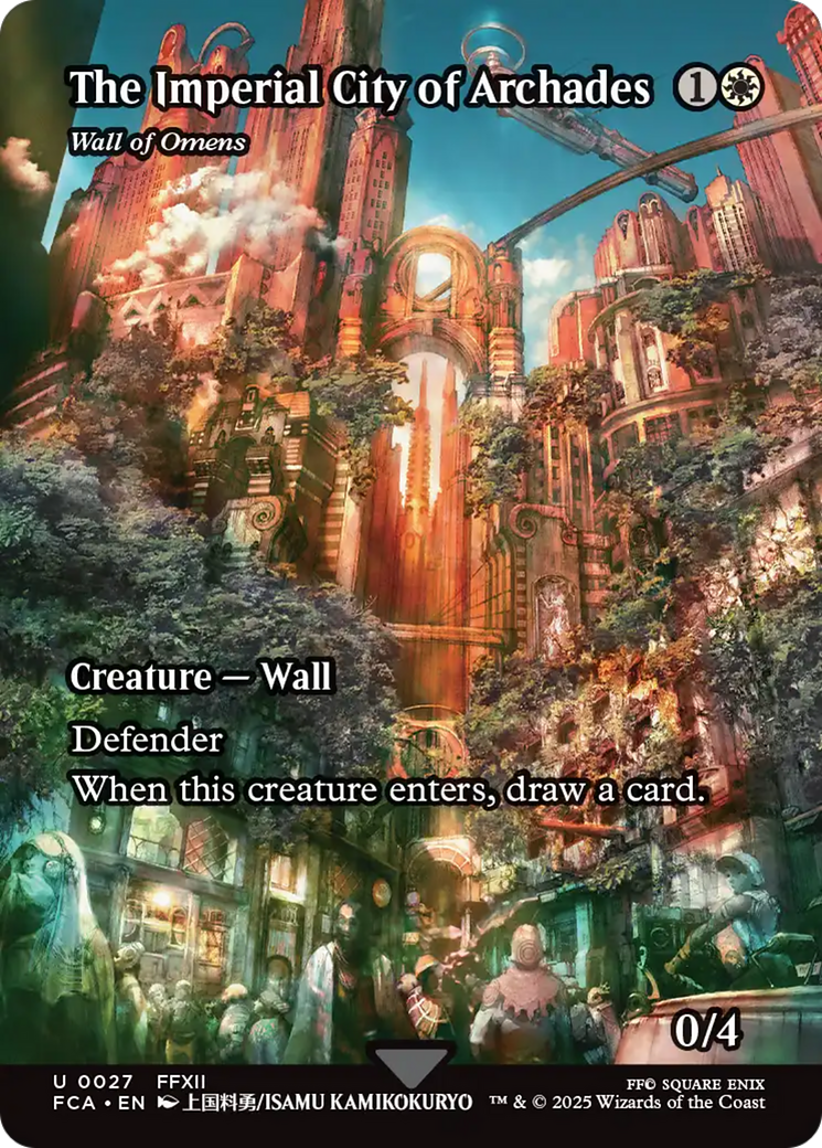 The Imperial City of Archades - Wall of Omens (Showcase) [FINAL FANTASY : Through the Ages] | Cards and Coasters CA