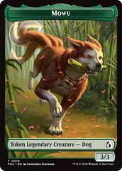 Ajani's Pridemate // Mowu Double-Sided Token [Reality Fracture Tokens] | Cards and Coasters CA