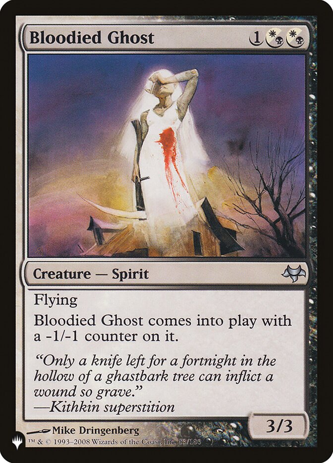 Bloodied Ghost [The List] | Cards and Coasters CA