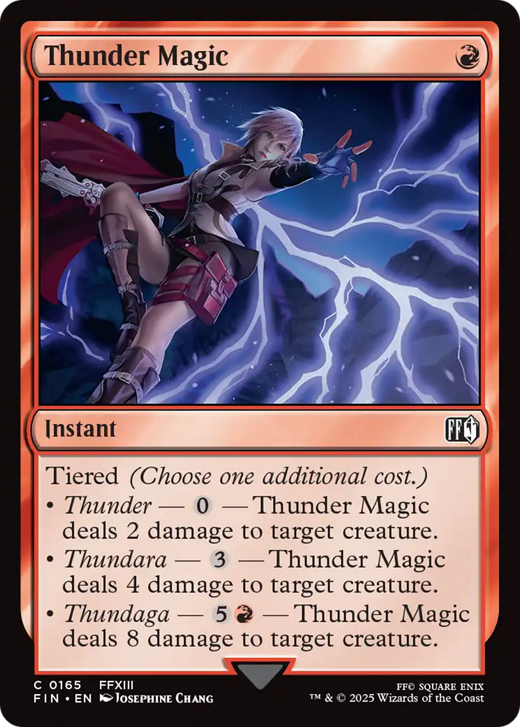 Thunder Magic [FINAL FANTASY] | Cards and Coasters CA