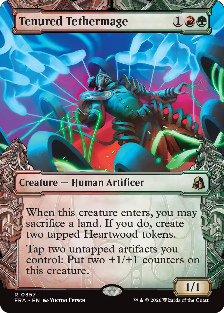 Tenured Tethermage (Showcase) [Reality Fracture] | Cards and Coasters CA