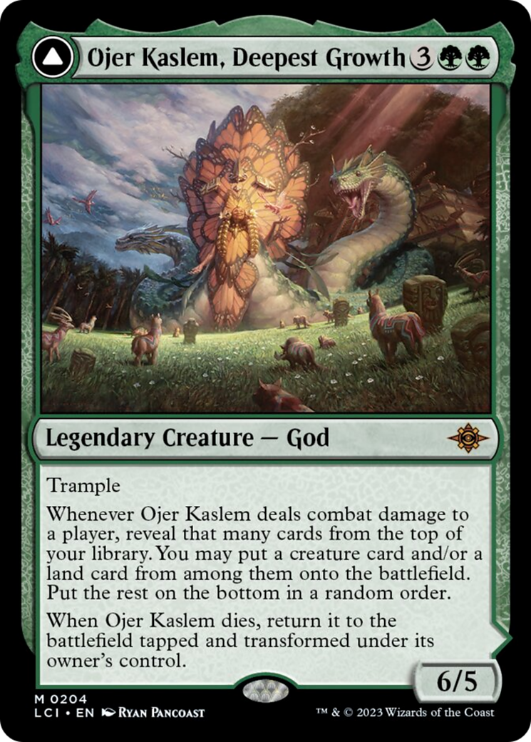 Ojer Kaslem, Deepest Growth // Temple of Cultivation [The Lost Caverns of Ixalan] | Cards and Coasters CA