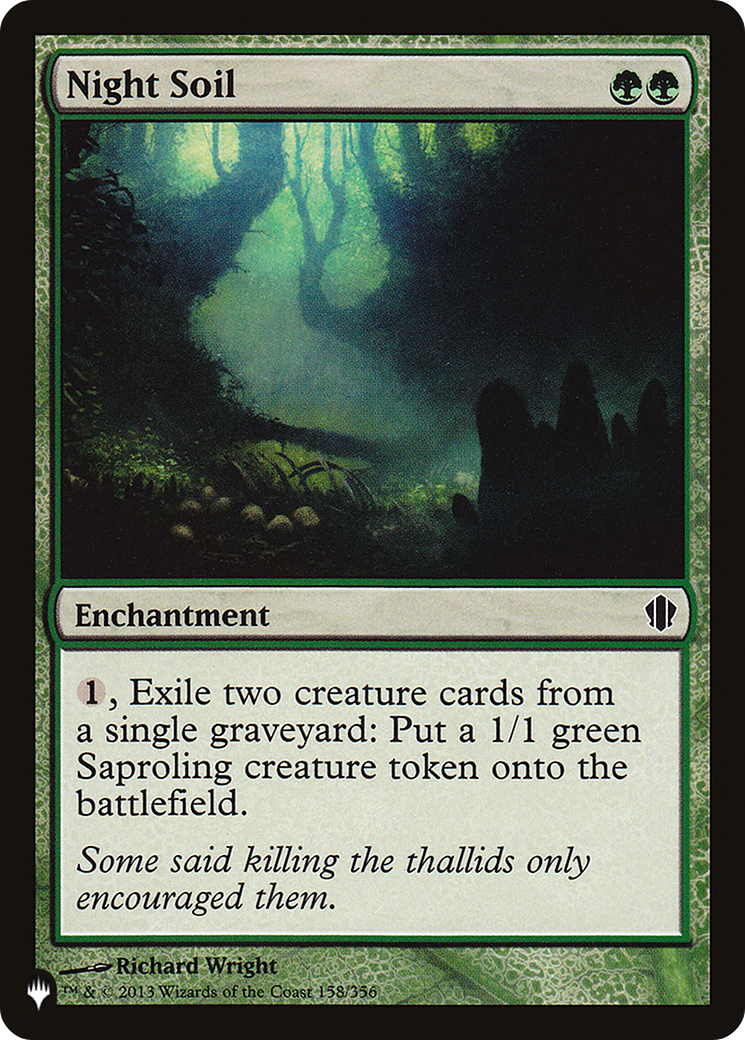 Night Soil [The List] | Cards and Coasters CA