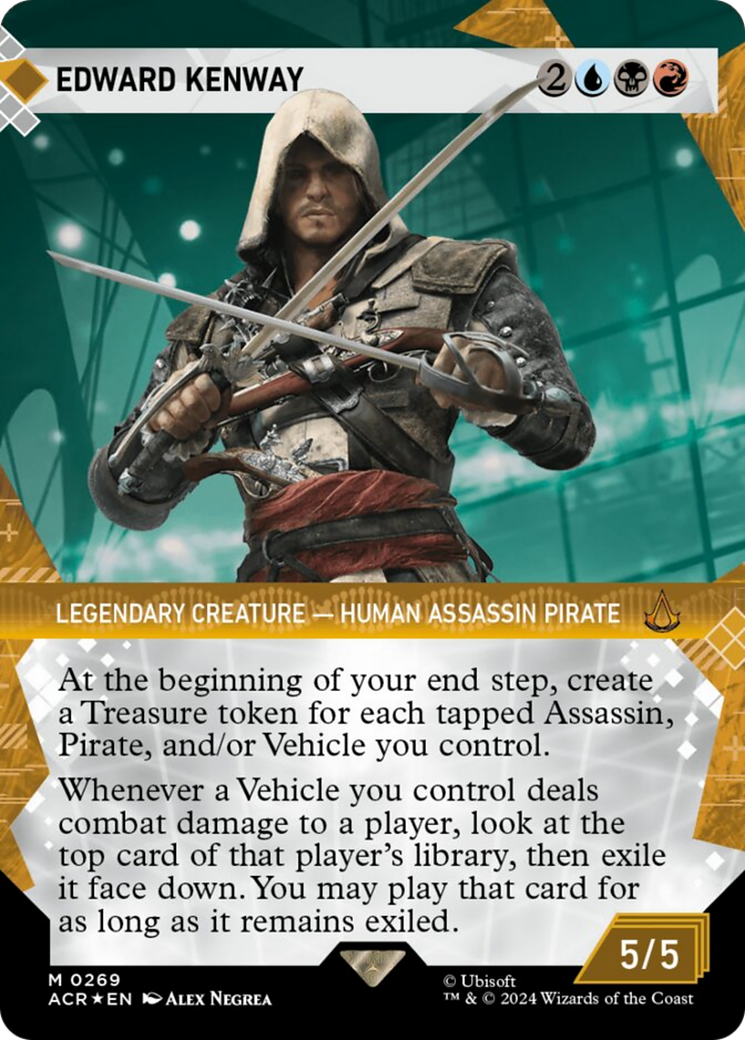 Edward Kenway (Showcase) (Textured Foil) [Assassin's Creed] | Cards and Coasters CA