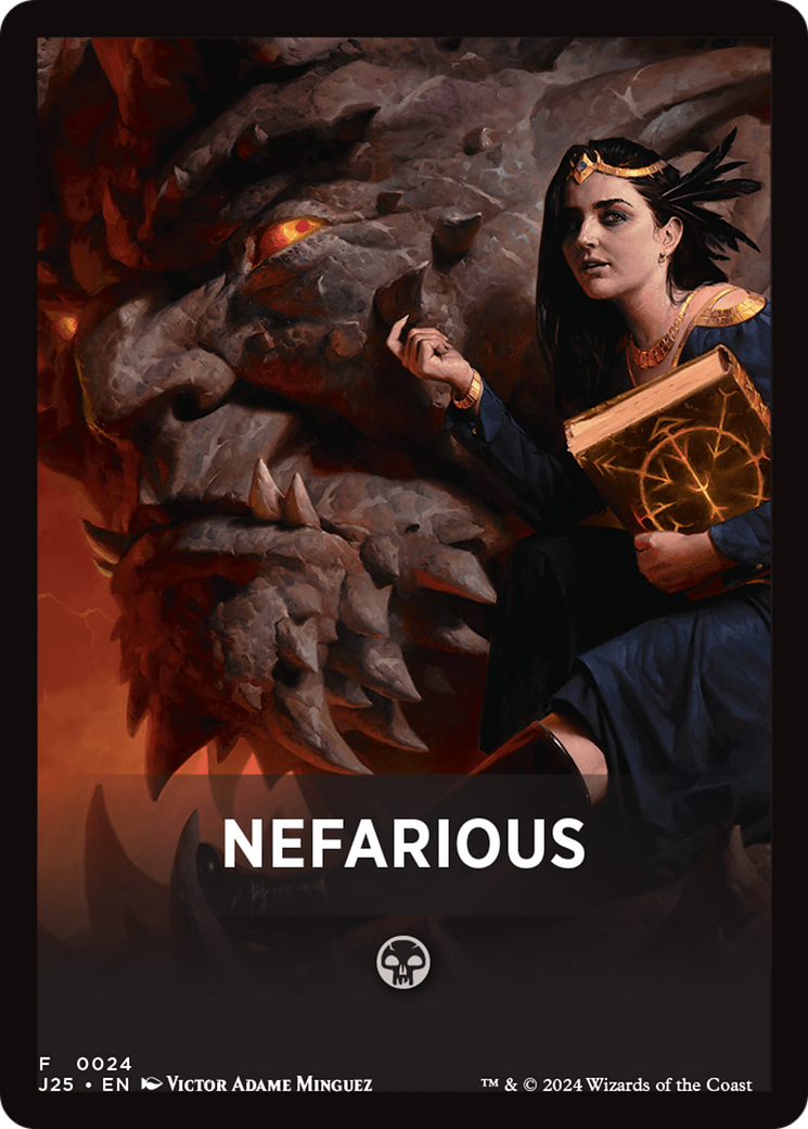 Nefarious Theme Card [Foundations Jumpstart Front Cards] | Cards and Coasters CA