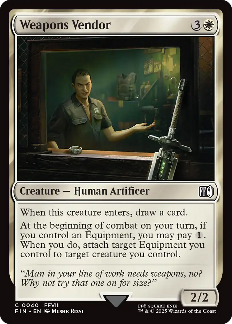 Weapons Vendor [FINAL FANTASY] | Cards and Coasters CA