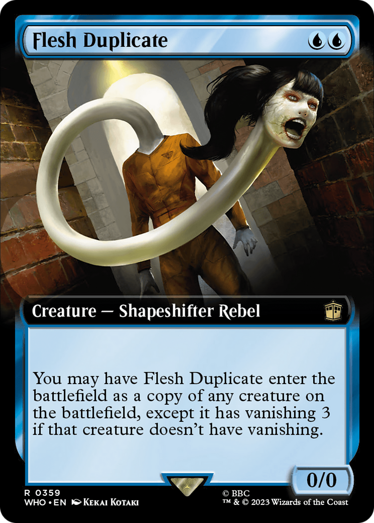 Flesh Duplicate (Extended Art) [Doctor Who] | Cards and Coasters CA