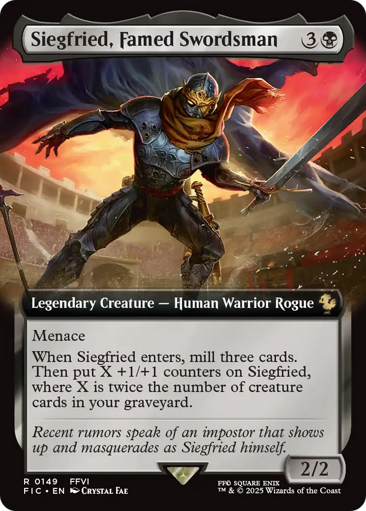 Siegfried, Famed Swordsman (Extended Art) [FINAL FANTASY Commander] | Cards and Coasters CA
