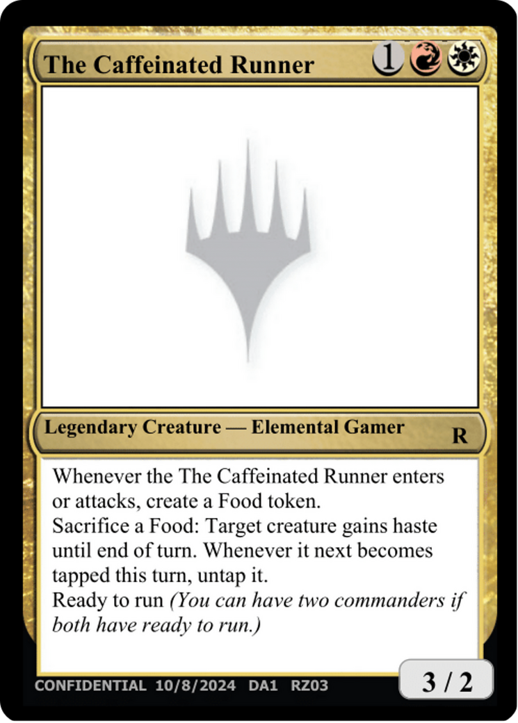 The Caffeinated Runner [Unknown Event] | Cards and Coasters CA