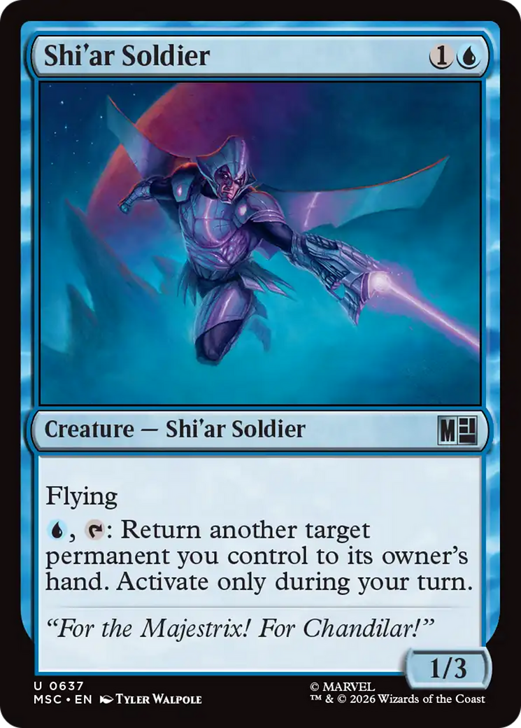 Shi'ar Soldier [Marvel Super Heroes Commander] | Cards and Coasters CA