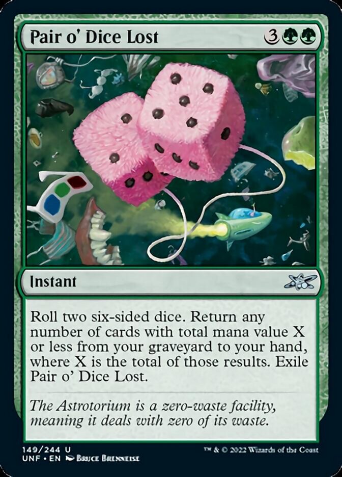 Pair o' Dice Lost [Unfinity] | Cards and Coasters CA