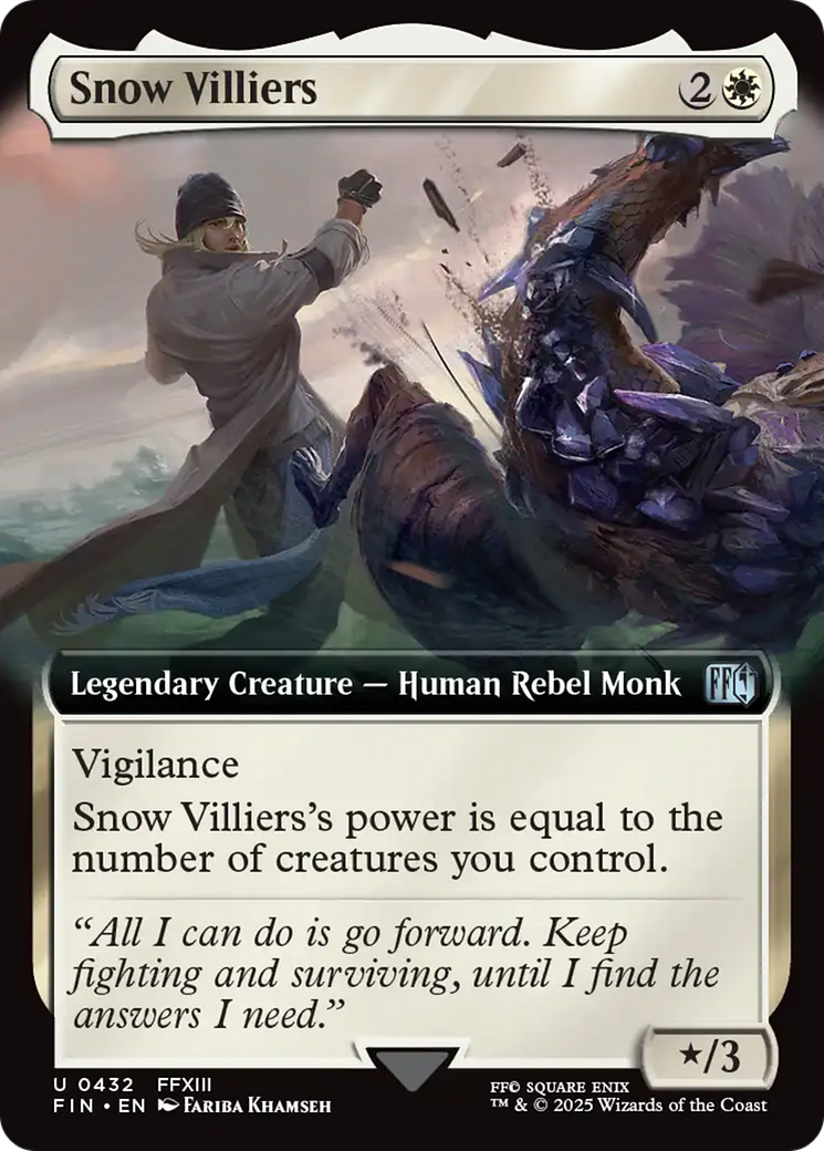 Snow Villiers (Extended Art) [FINAL FANTASY] | Cards and Coasters CA