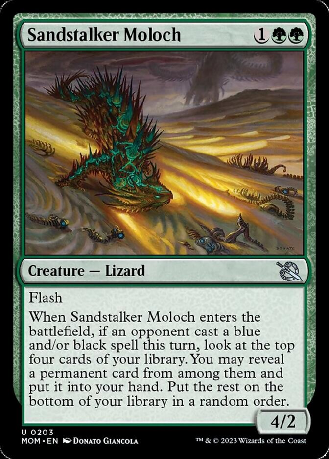 Sandstalker Moloch [March of the Machine] | Cards and Coasters CA