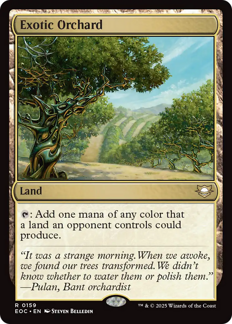 Exotic Orchard [Edge of Eternities Commander] | Cards and Coasters CA