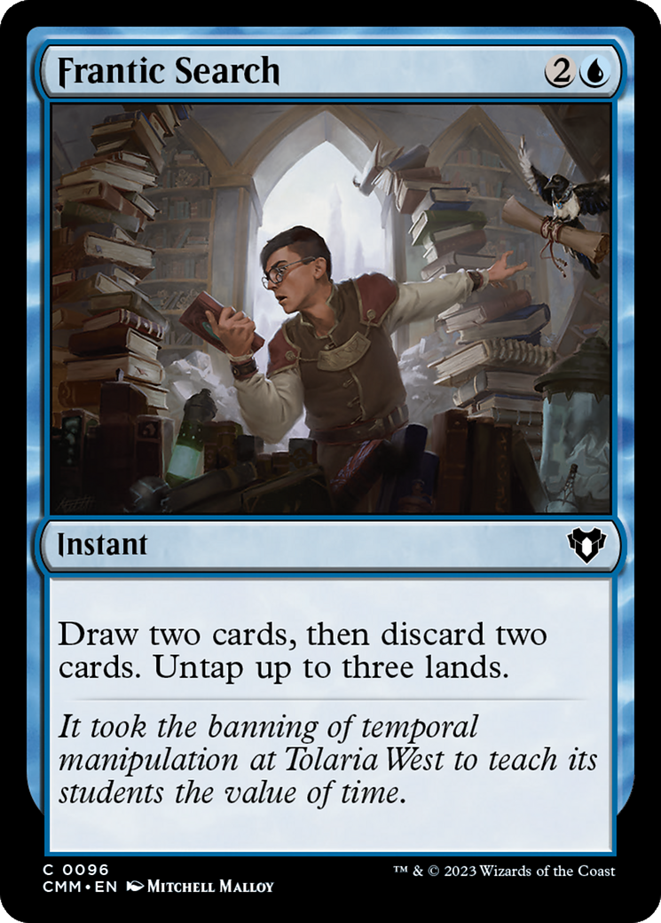 Frantic Search [Commander Masters] | Cards and Coasters CA