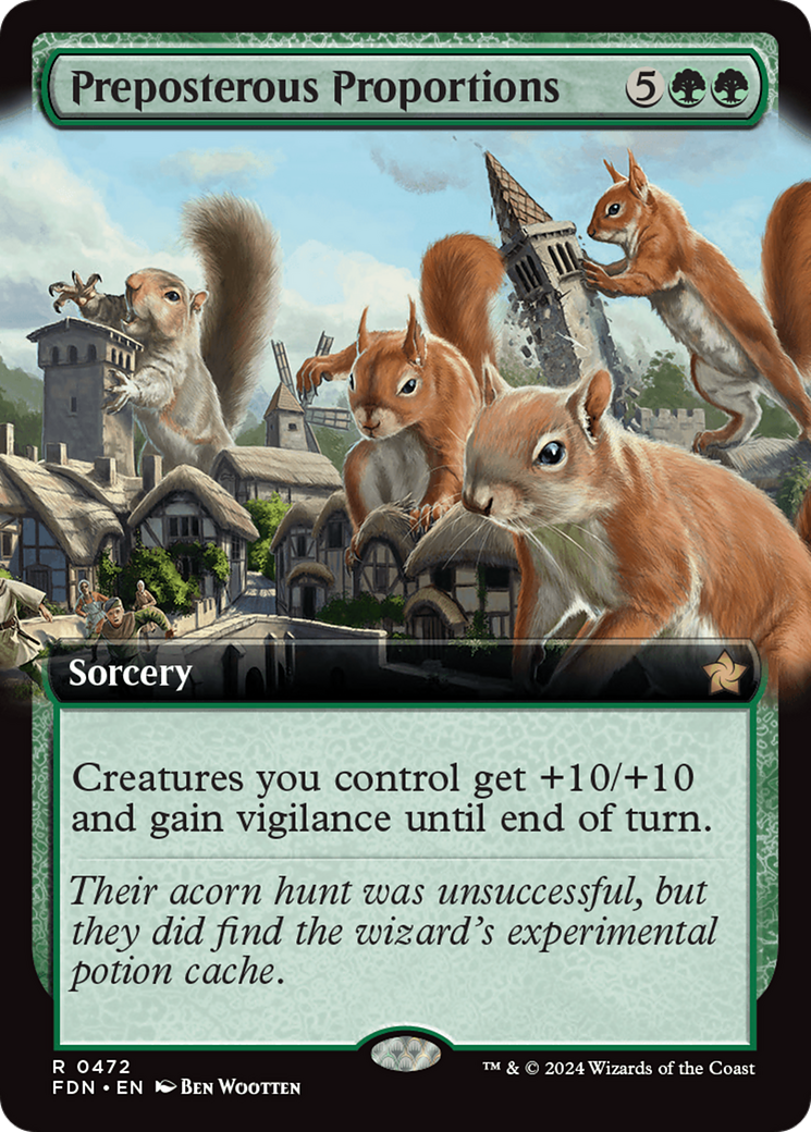 Preposterous Proportions (Extended Art) [Foundations] | Cards and Coasters CA