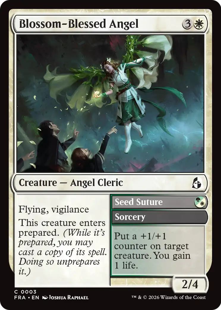 Blossom-Blessed Angel [Reality Fracture] | Cards and Coasters CA
