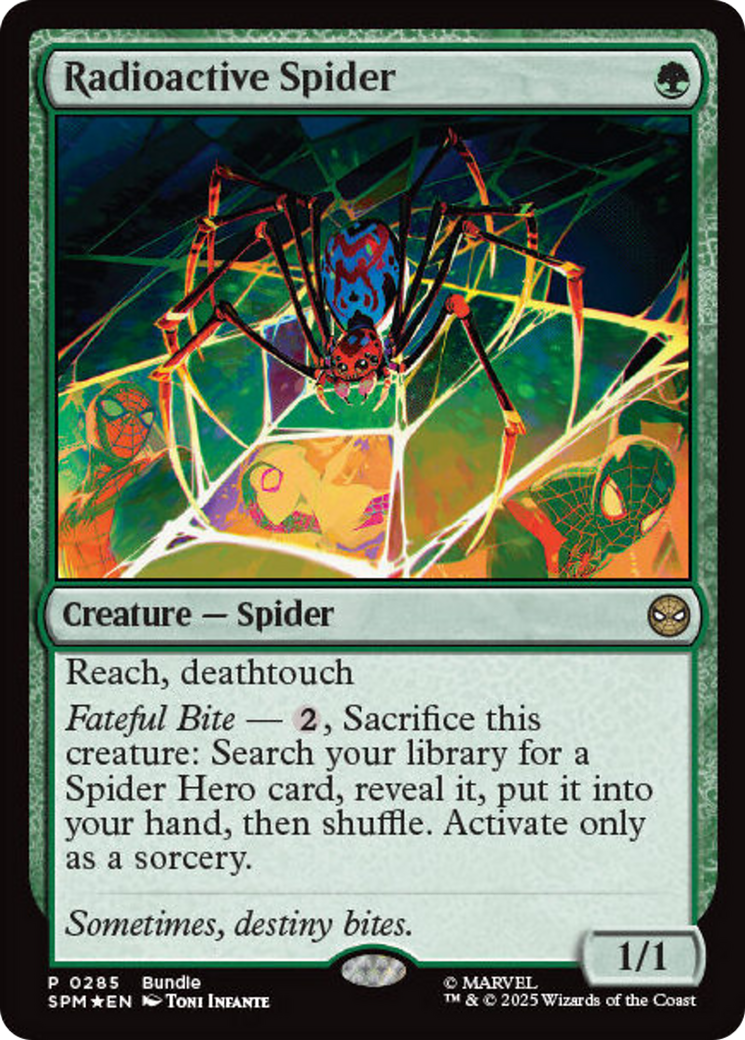 Radioactive Spider [Marvel's Spider-Man Promos] | Cards and Coasters CA